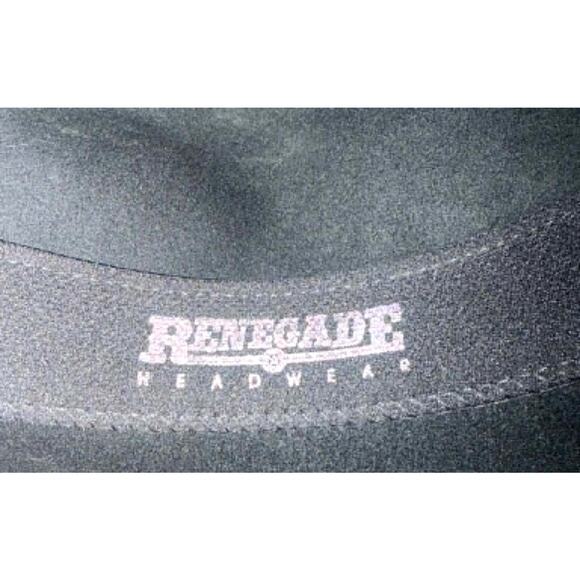 Renegade Headwear Black Western Hat Packable Water Repellent USA Size L main image 5